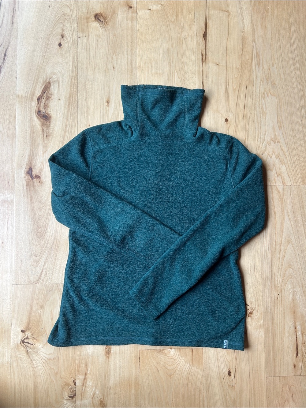 Stio Forest Green lightweight Fleece Turtleneck